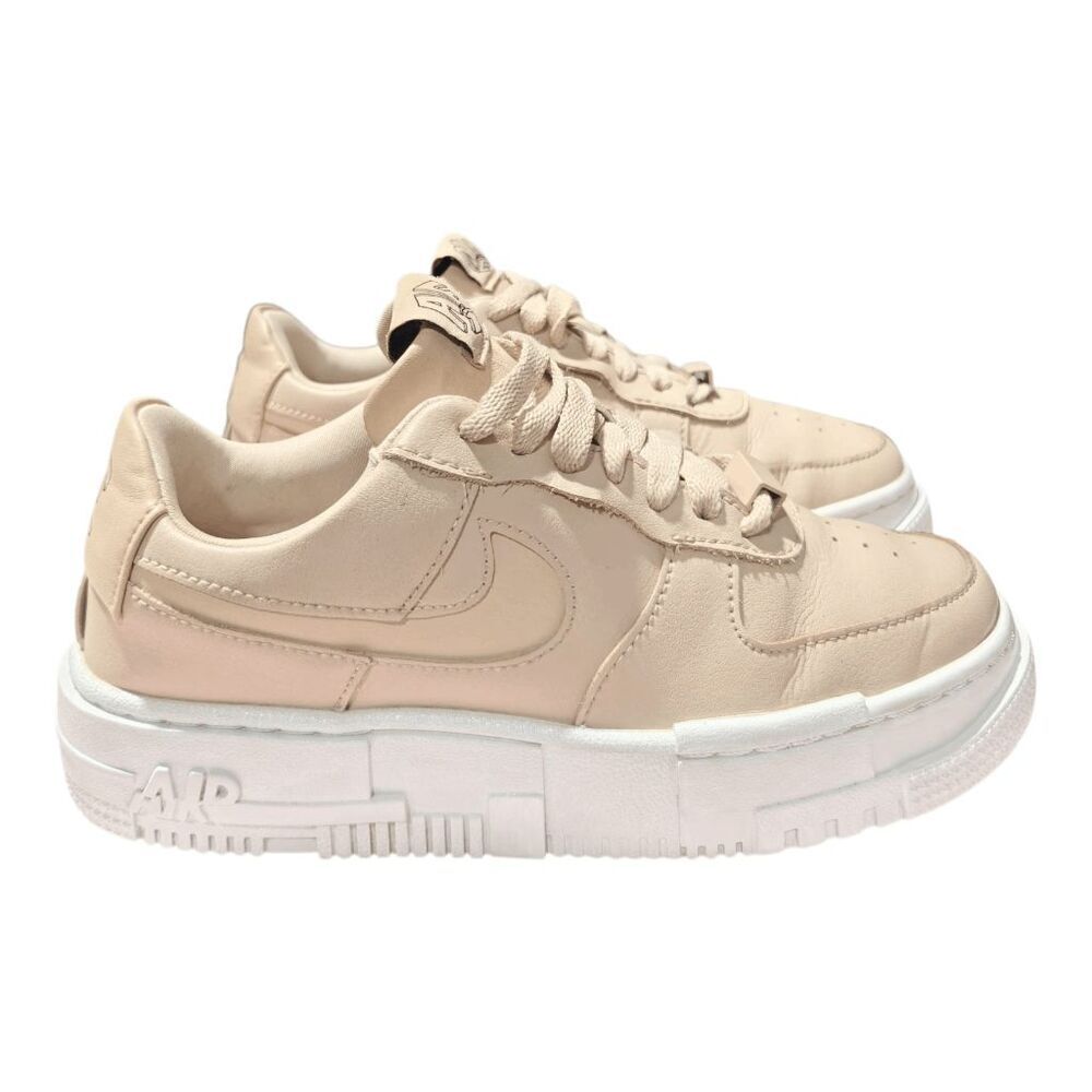 NIKE Air Force 1 'Pixel' (Pink Blush) Sneakers Size 5.5 - Picture 3 of 10